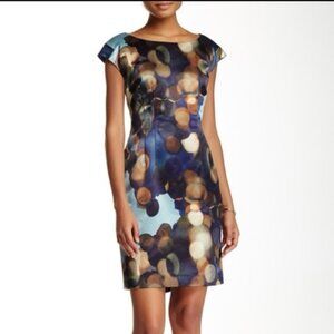 🎀NEW LAFAYETTE 148 New York 14 Josette Bubble-print sheath Dress